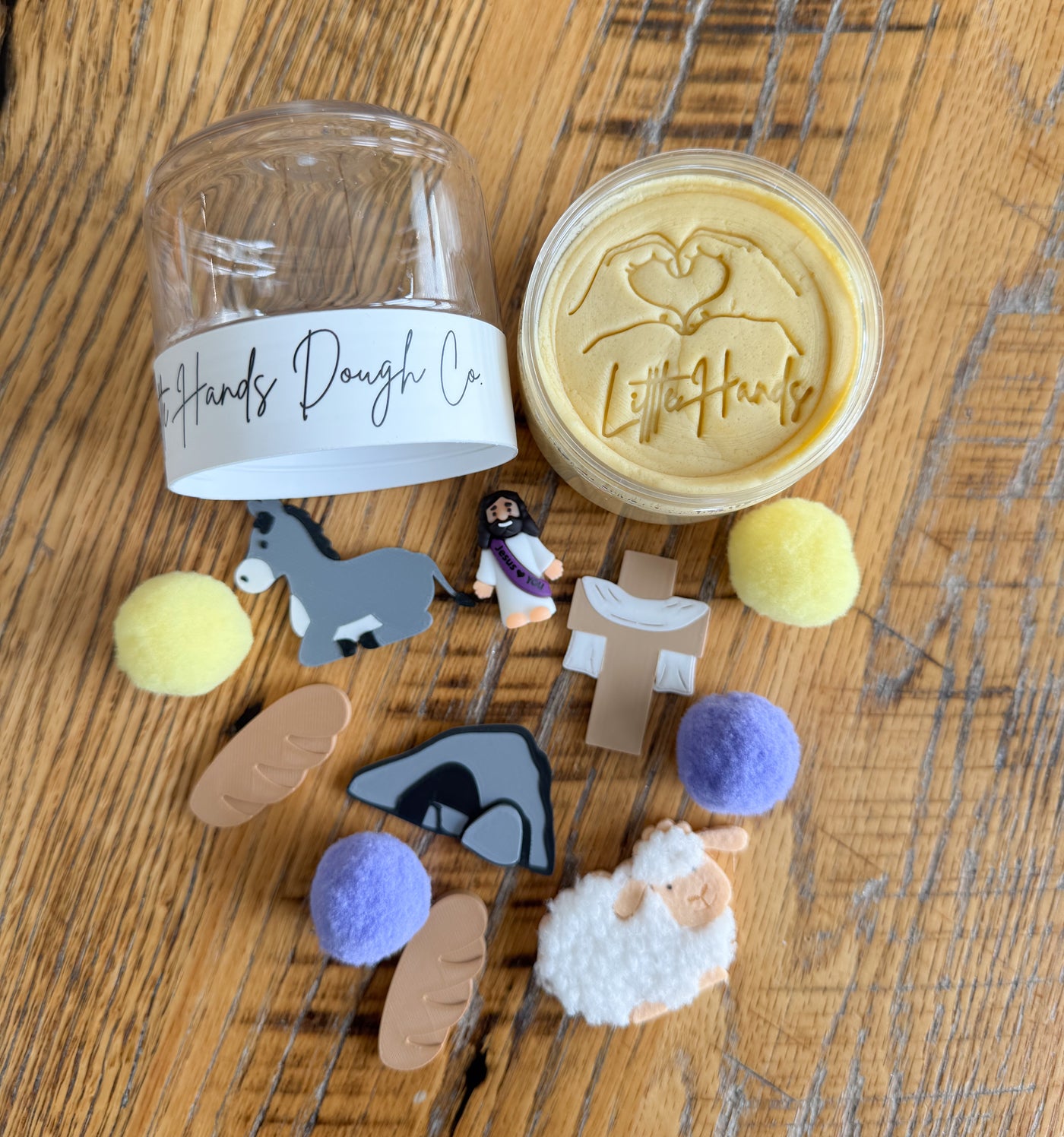 He Is Risen Playdough To-Go Jar