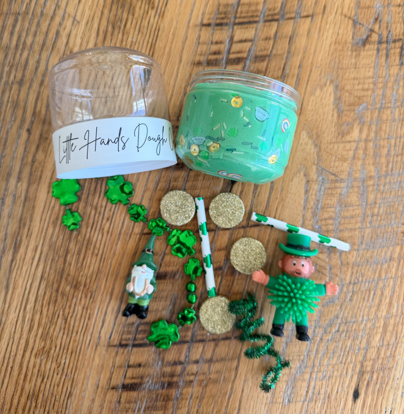 St Patrick’s Day Playdough To-Go Jar