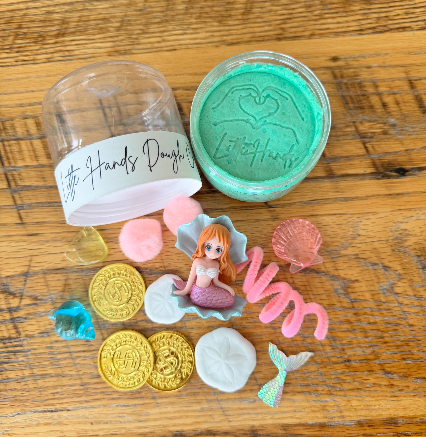 Mermaid Playdough To-Go Jar