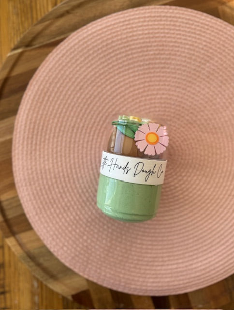 Spring Flowers Playdough To-Go Jar