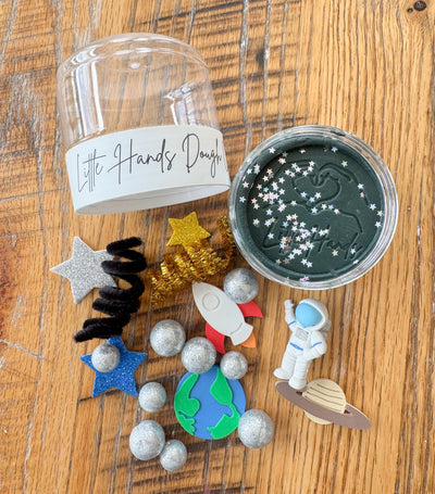 Space Playdough To-Go Jar