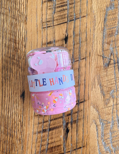 Pink-O-Ween Mini Playdough To-Go Jar