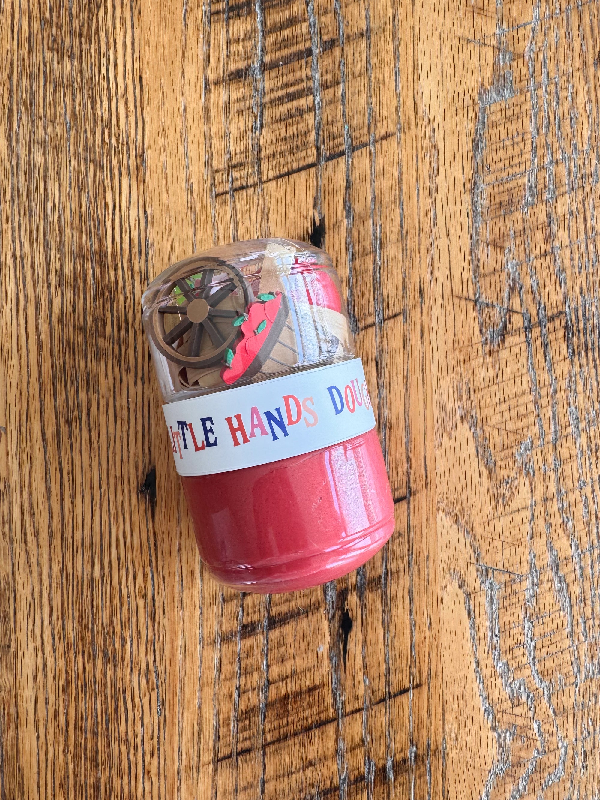 Apple Picking Playdough To-Go Jar