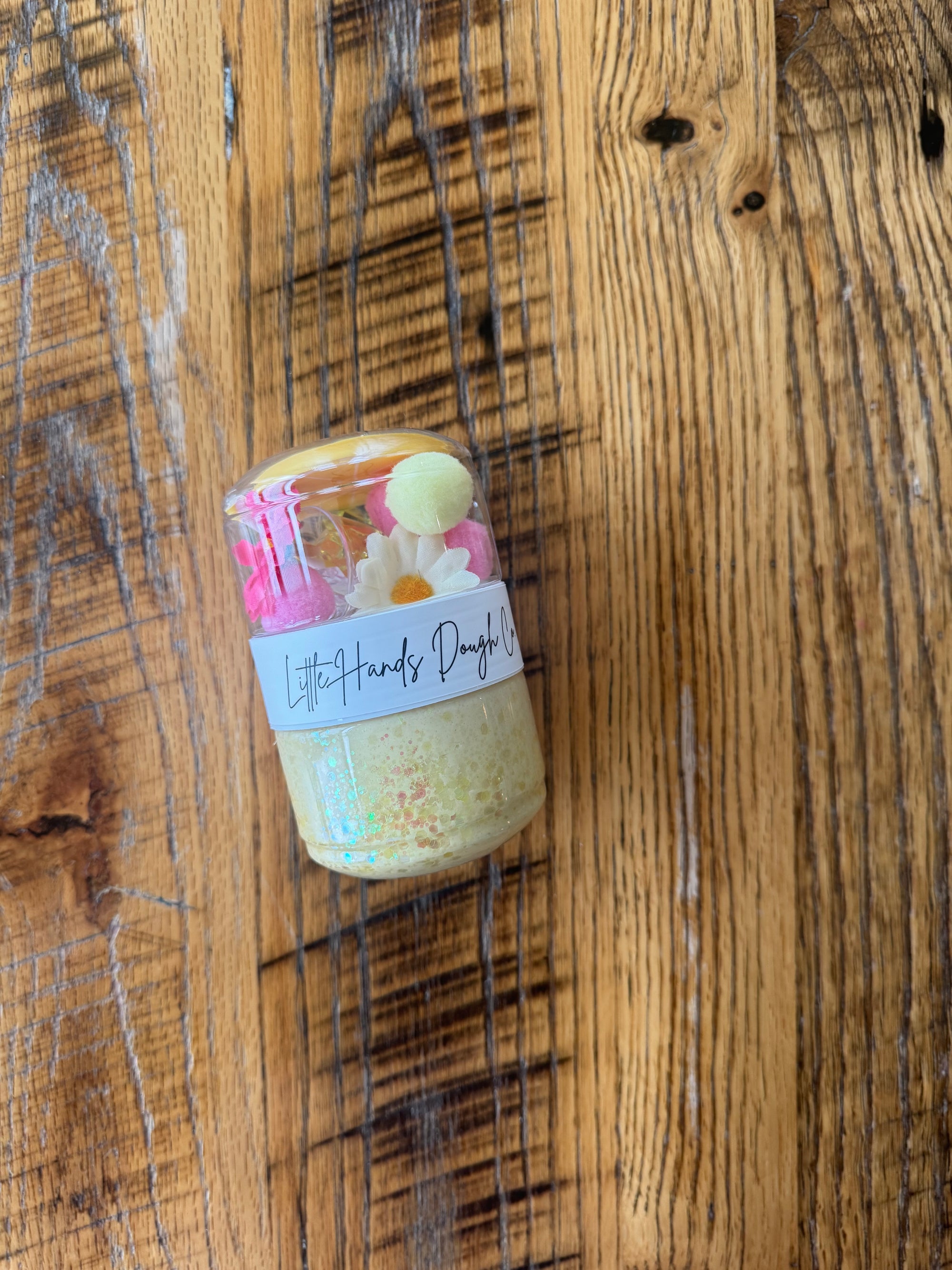 Lemonade Playdough To-Go Jar