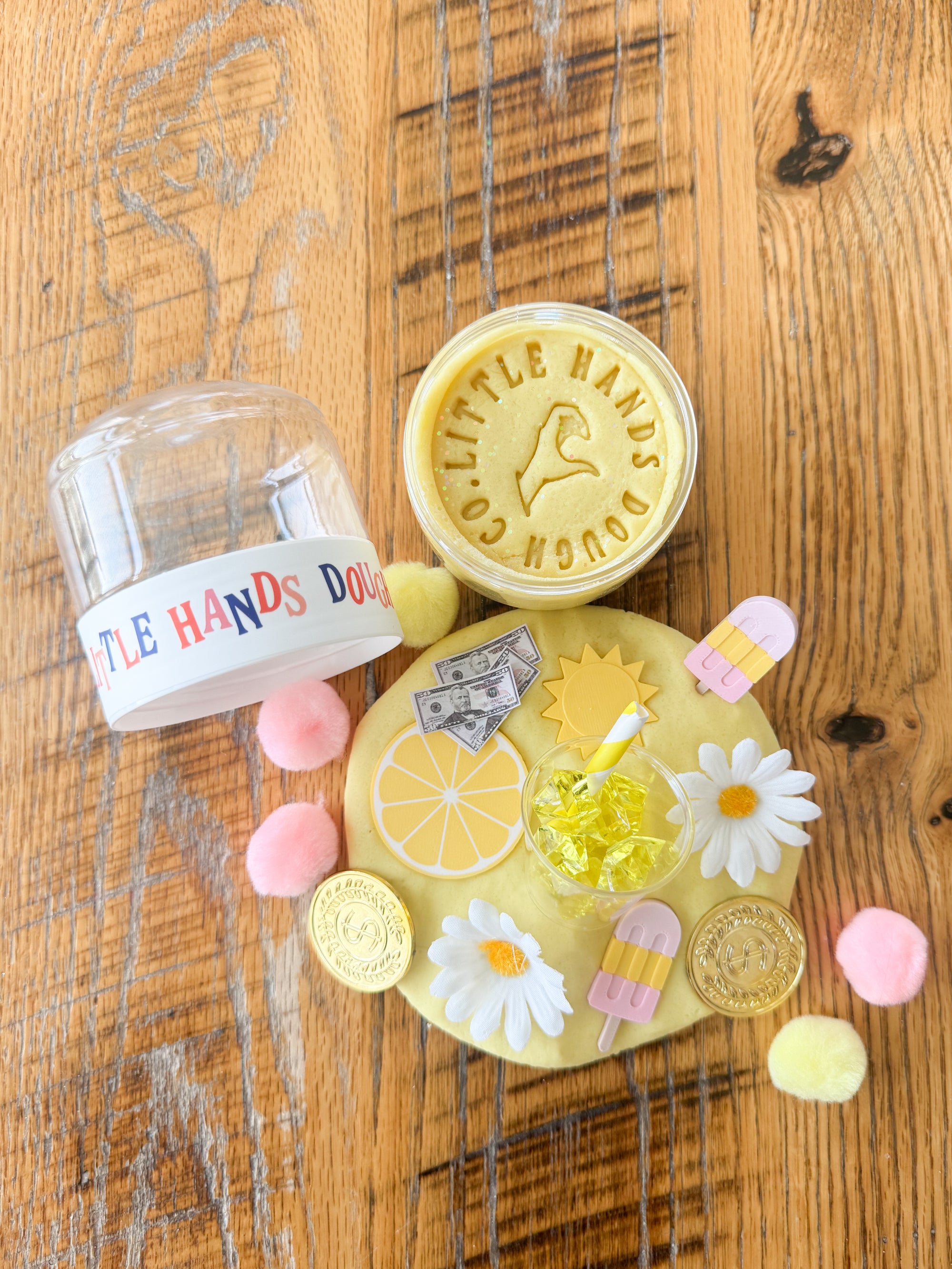 Lemonade Playdough To-Go Jar