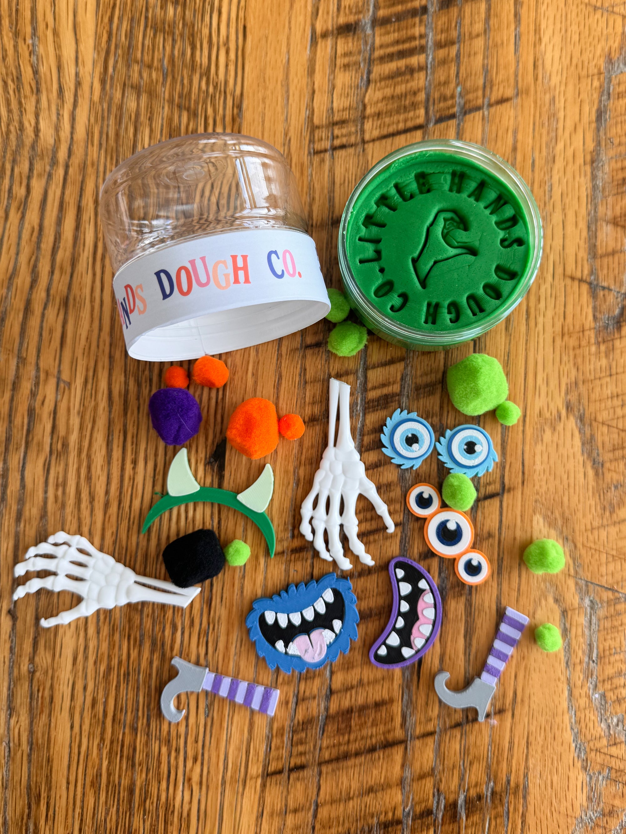 Build A Monster Mini Playdough To-Go Jar