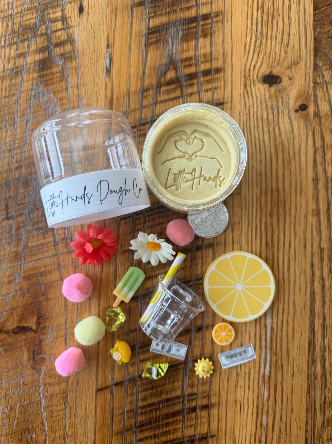 Lemonade Playdough To-Go Jar