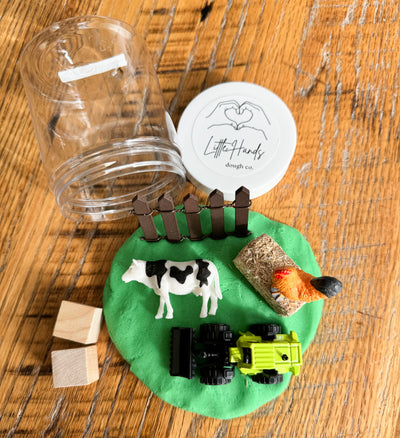 Farm Playdough Jar