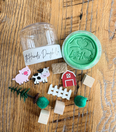 Farm Playdough To-Go Jar