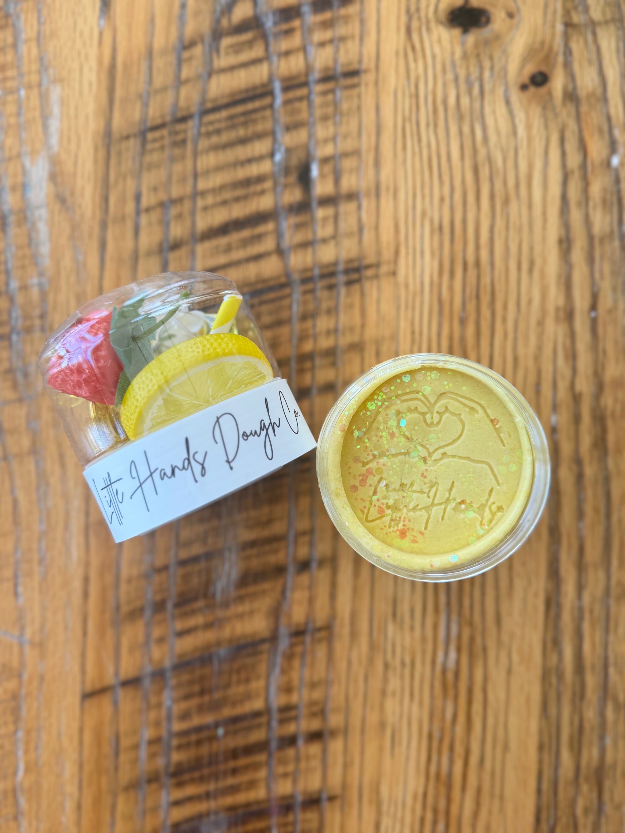 Lemonade Playdough To-Go Jar