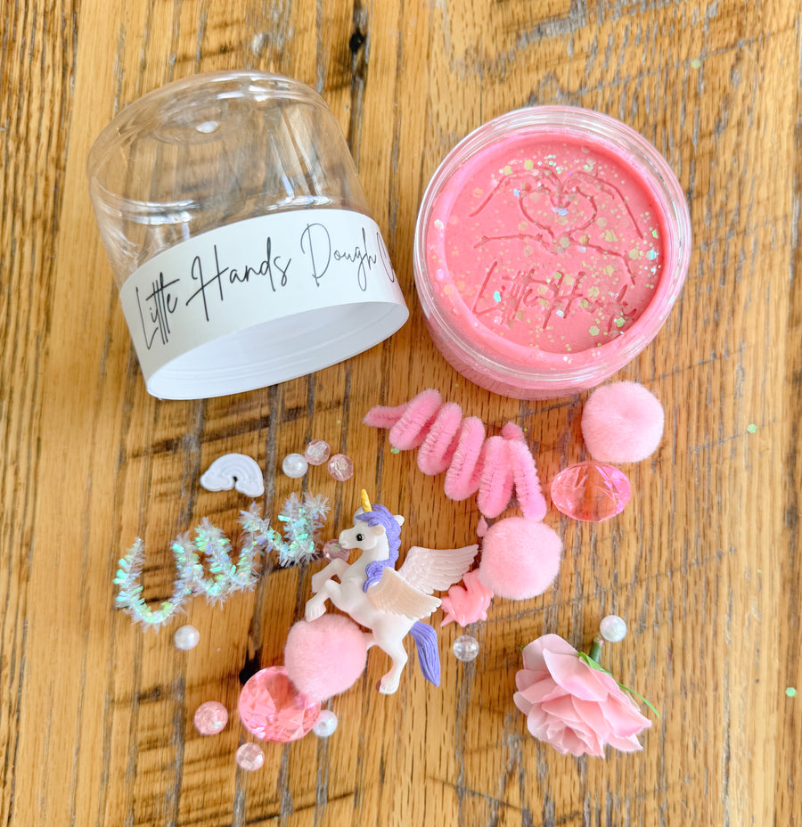 Unicorn Playdough To-Go Jar