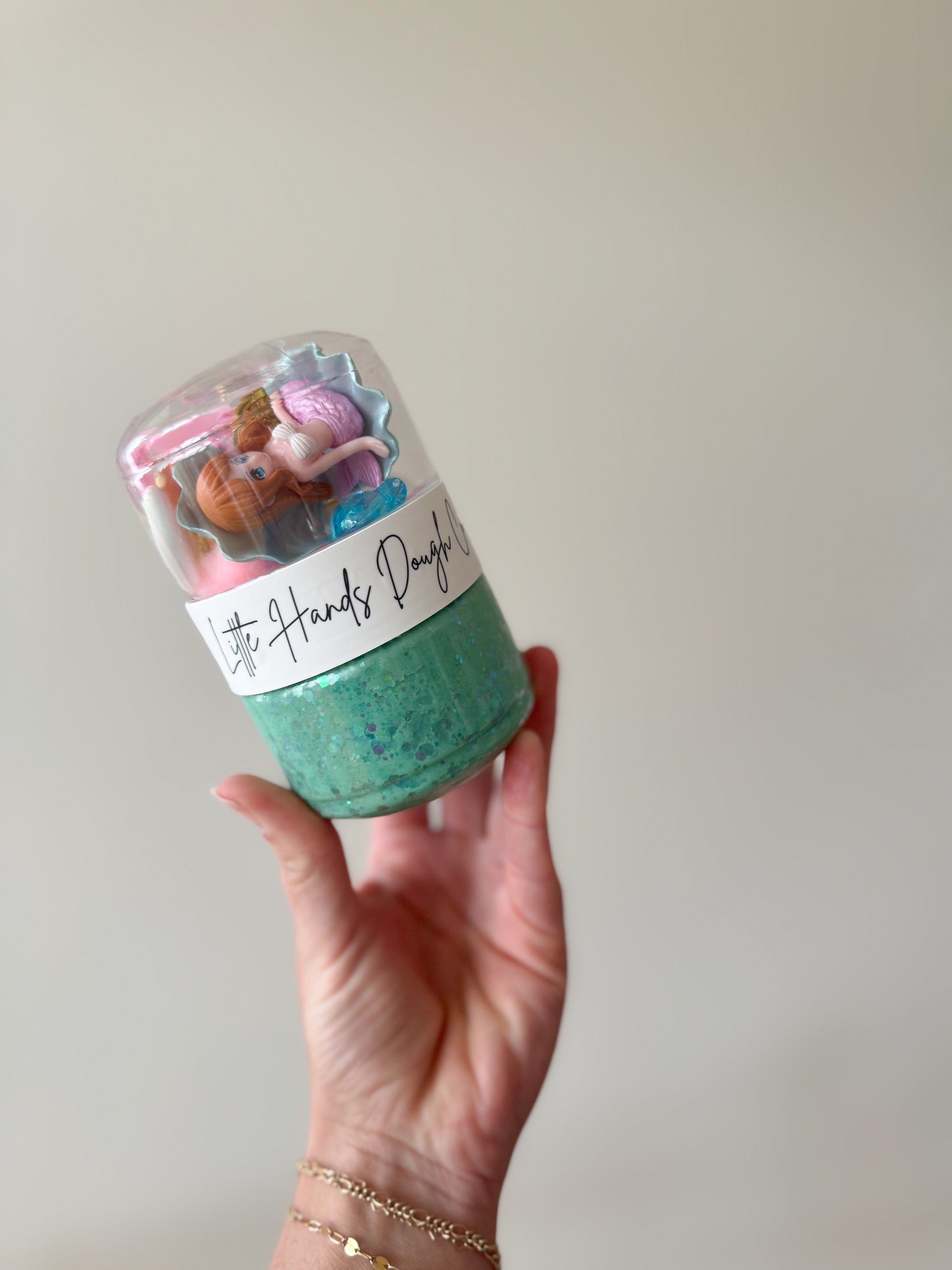Mermaid Playdough To-Go Jar