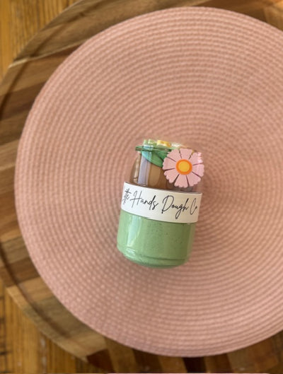Spring Flowers Playdough To-Go Jar
