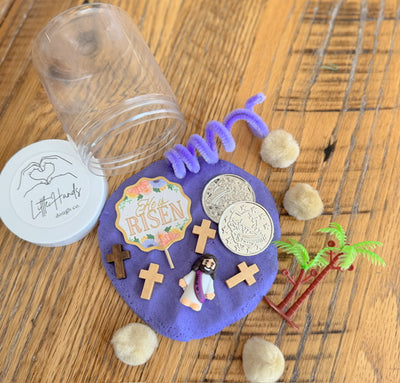 Religious Easter Playdough Jar