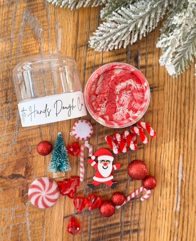 Jolly Santa Playdough To-Go Jar