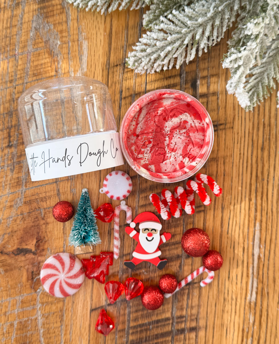 Jolly Santa Playdough To-Go Jar