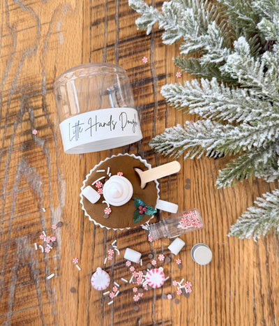 Hot Cocoa Playdough To-Go Jar