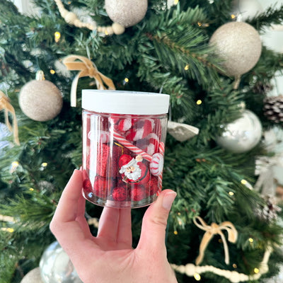 Candy Cane Santa Playdough Jar