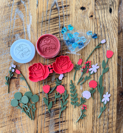 Build a Flower Bouquet Playdough Kit