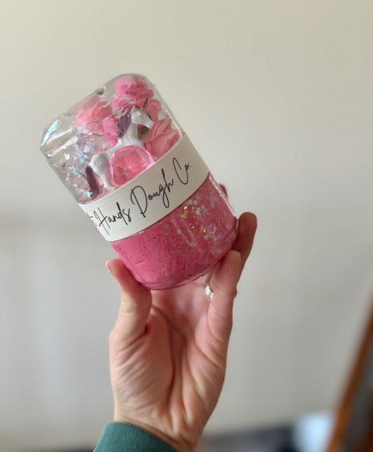 Unicorn Playdough To-Go Jar