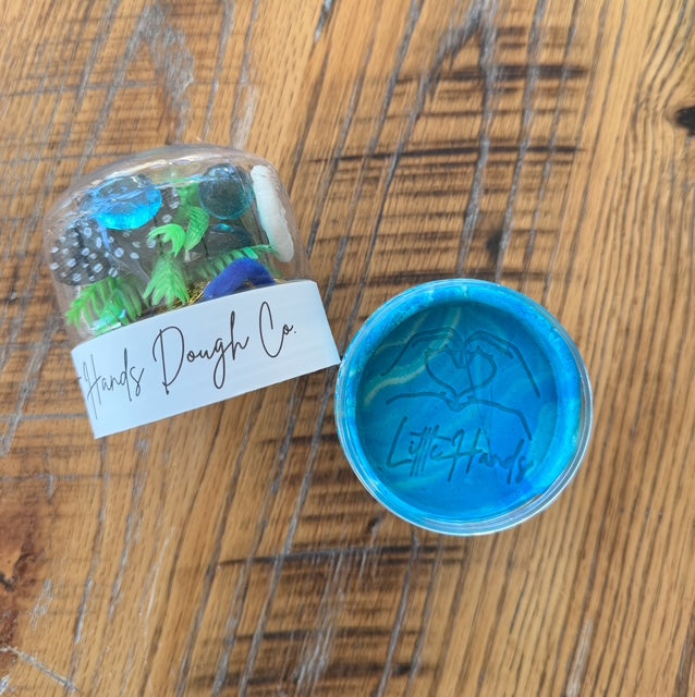 Ocean Playdough To-Go Jar