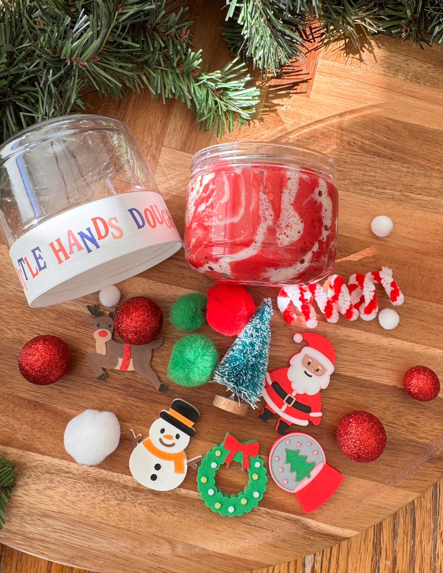 Christmas Playdough To-Go Jar