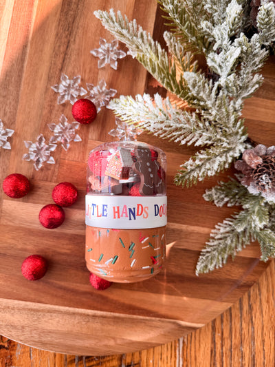Gingerbread Playdough To-Go Jar