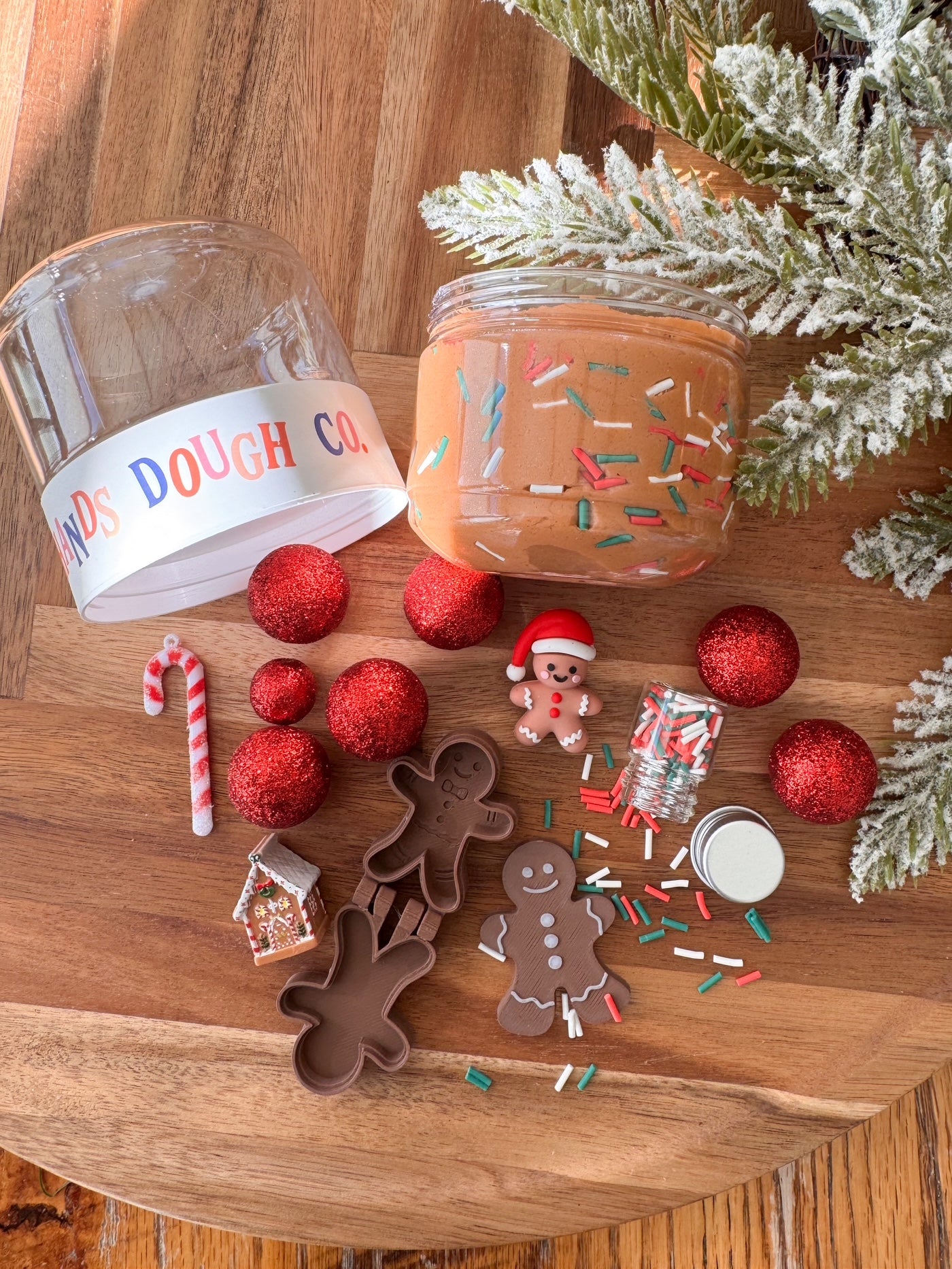 Gingerbread Playdough To-Go Jar