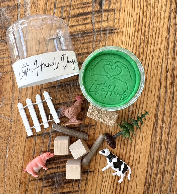 Farm Playdough To-Go Jar