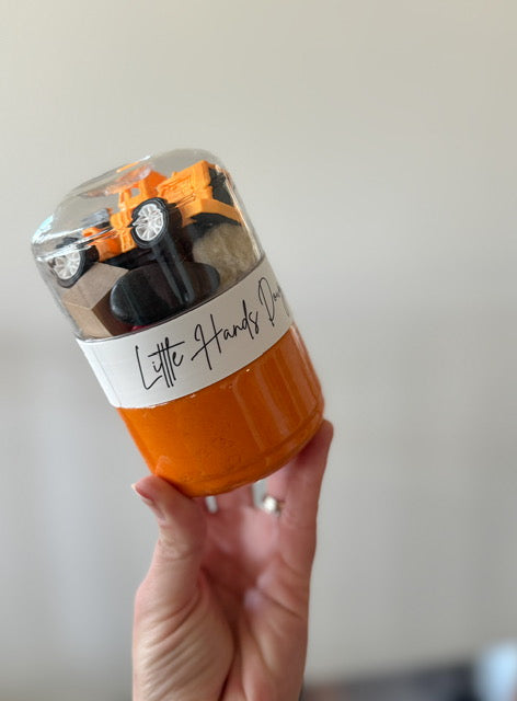 Construction Playdough To-Go Jar